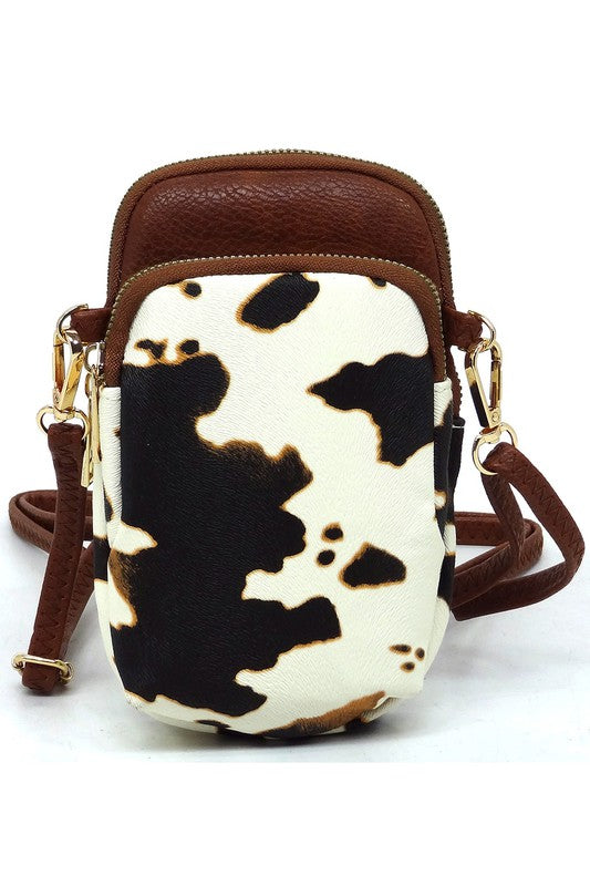 ANIMAL PRINT/FASHION COLOR PHONE PURSE