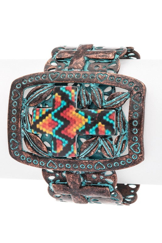 AZTEC CUFF BANGLE